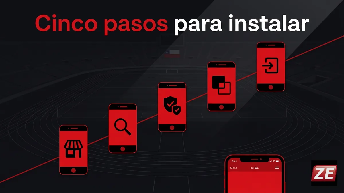 Cinco pasos ilustrados para instalar de forma segura la app de ZEbet en Android