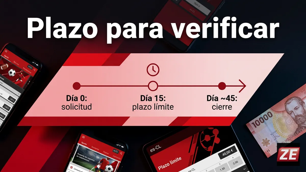 Línea de tiempo con los plazos para responder la verificación de identidad en ZEbet